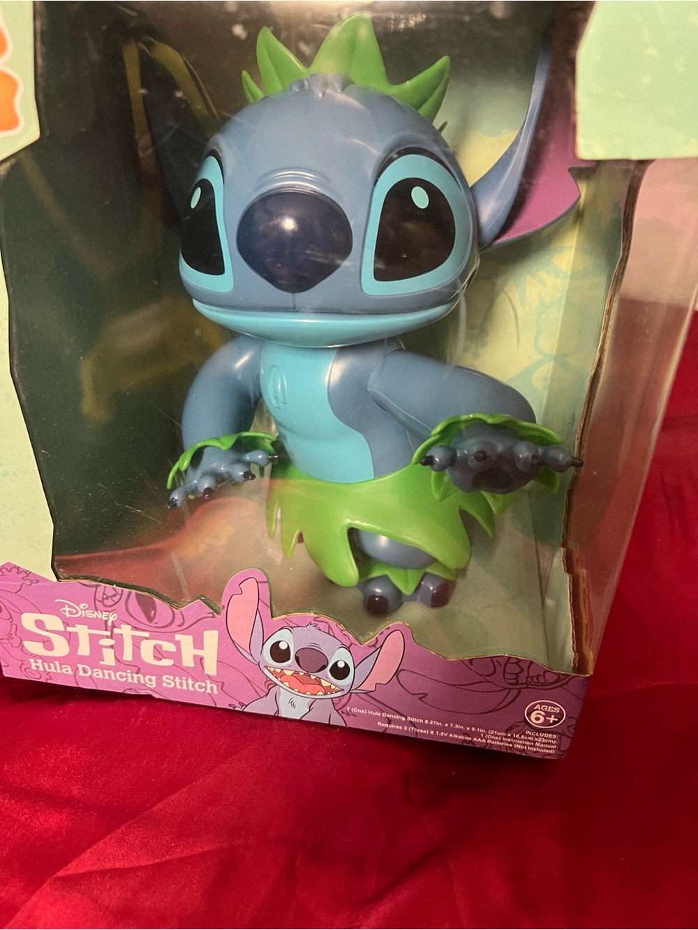 Disney Hula Dancing Stitch Figure - Blue & Green